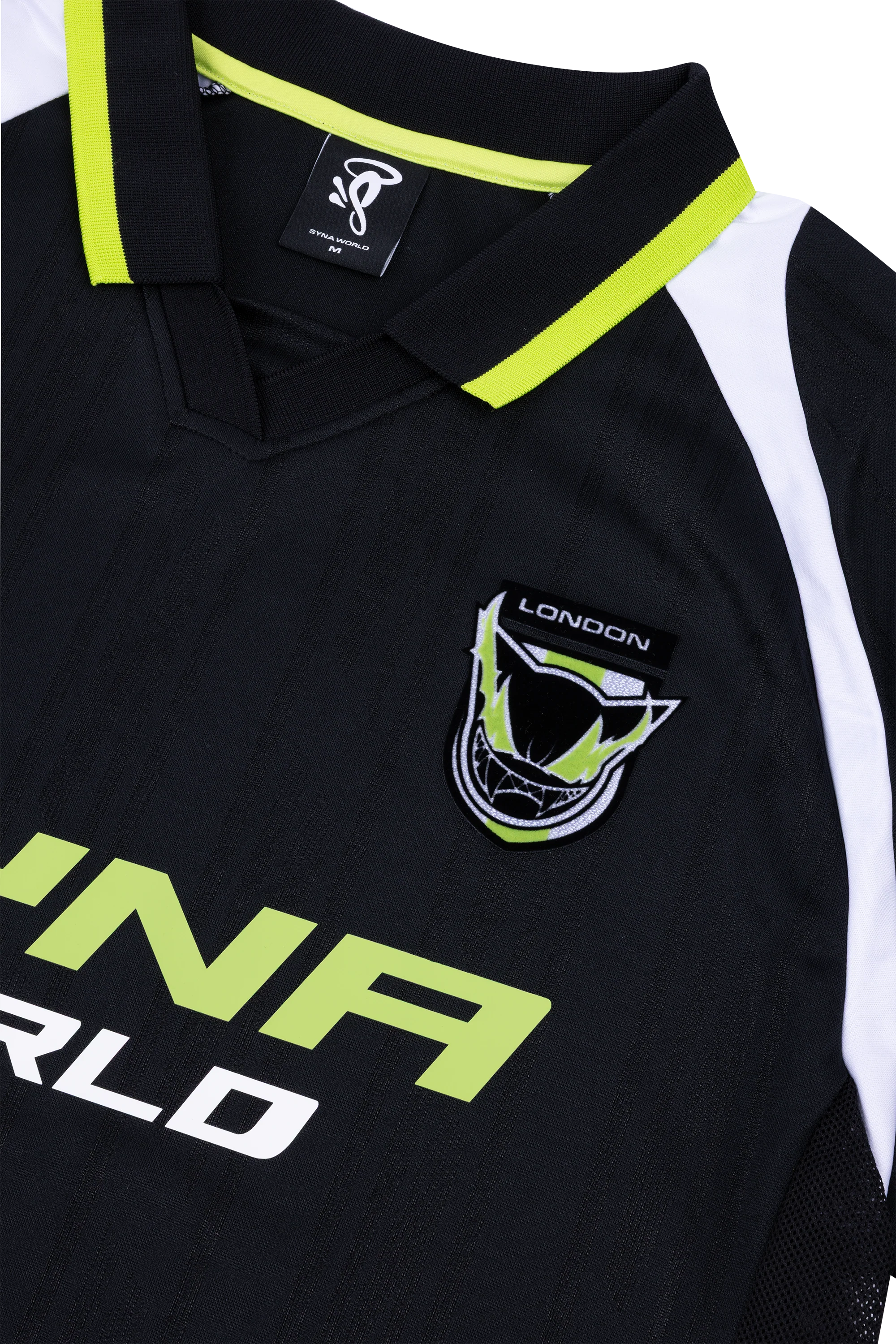 DVL FOOTY SHIRT - V2 - BLACK/GREEN/WHITE - Image 3