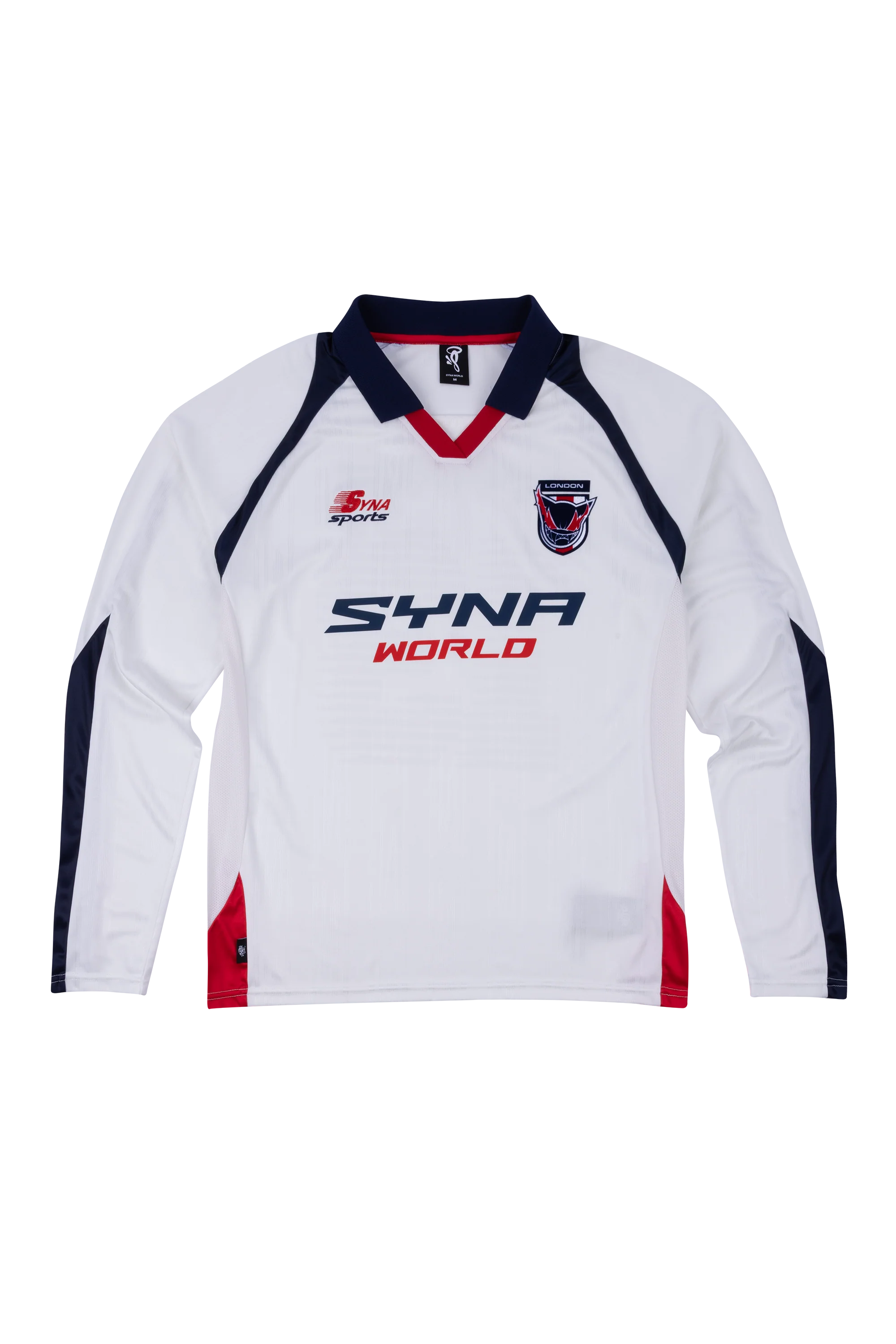 DVL FOOTY SHIRT - V2 - WHITE/NAVY/RED