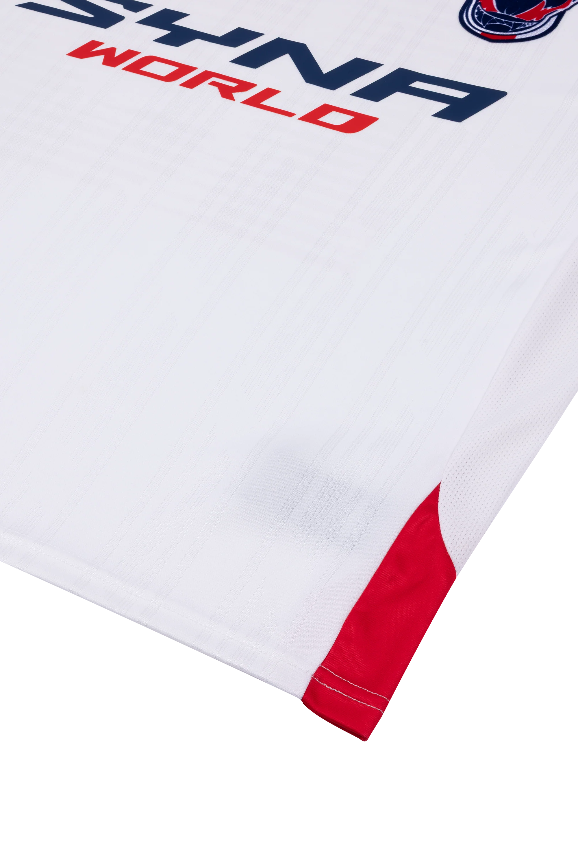 DVL FOOTY SHIRT - V2 - WHITE/NAVY/RED - Image 4