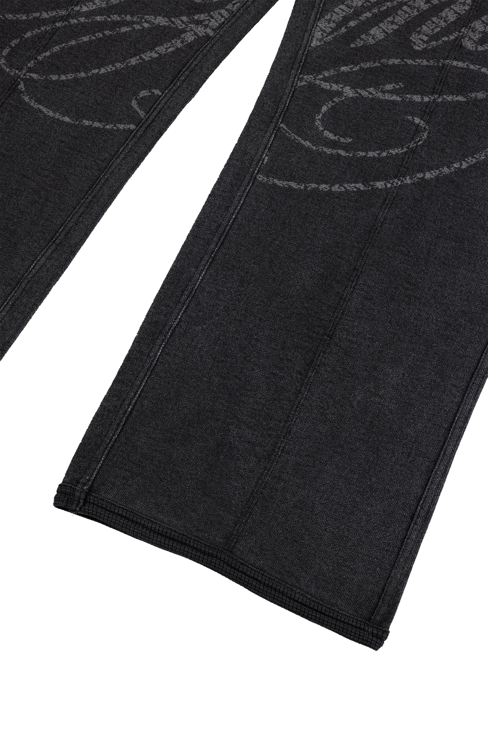 FADED SCRIPT JOGGER - DARK GREY - Image 4