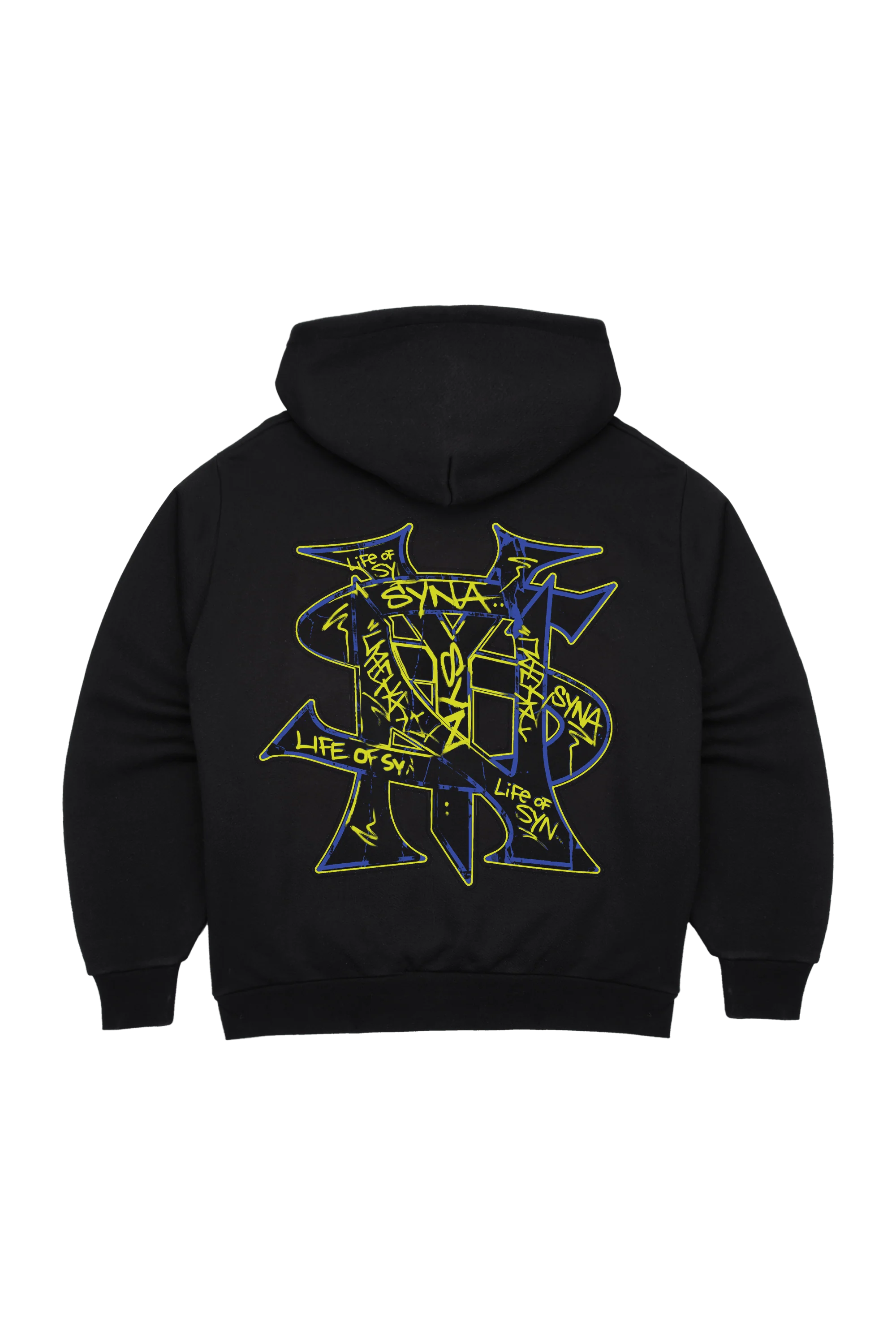 GRAFFITI HOOD - BLACK/BLUE - Image 2