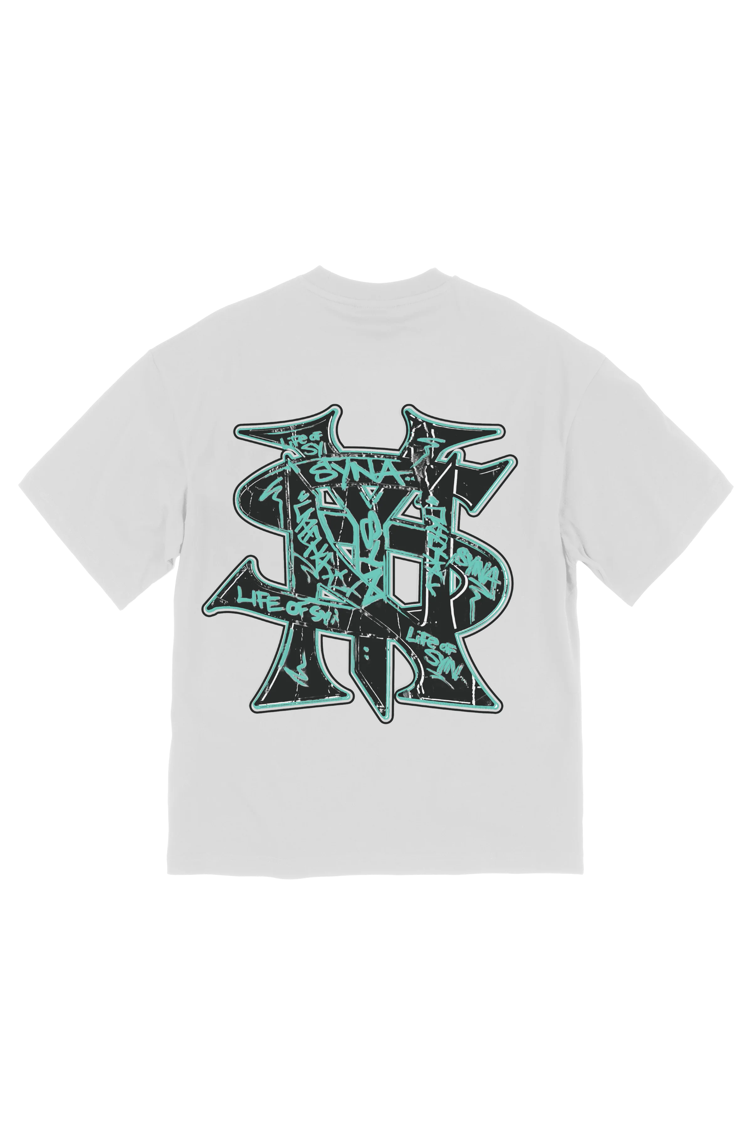 GRAFFITI LOGO TEE - WHITE - Image 2