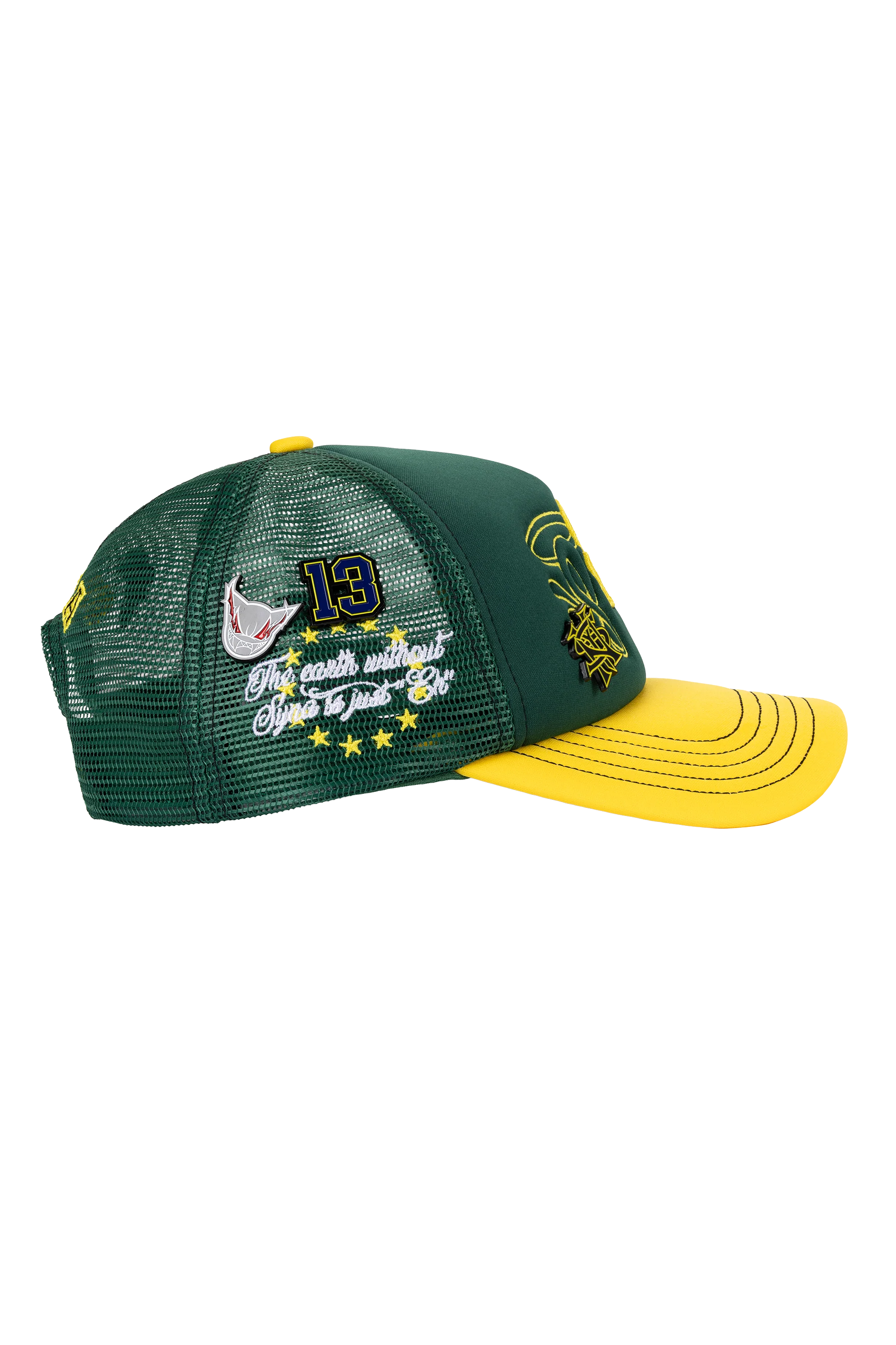 HALO S TRUCKER CAP - GREEN/YELLOW - Image 2