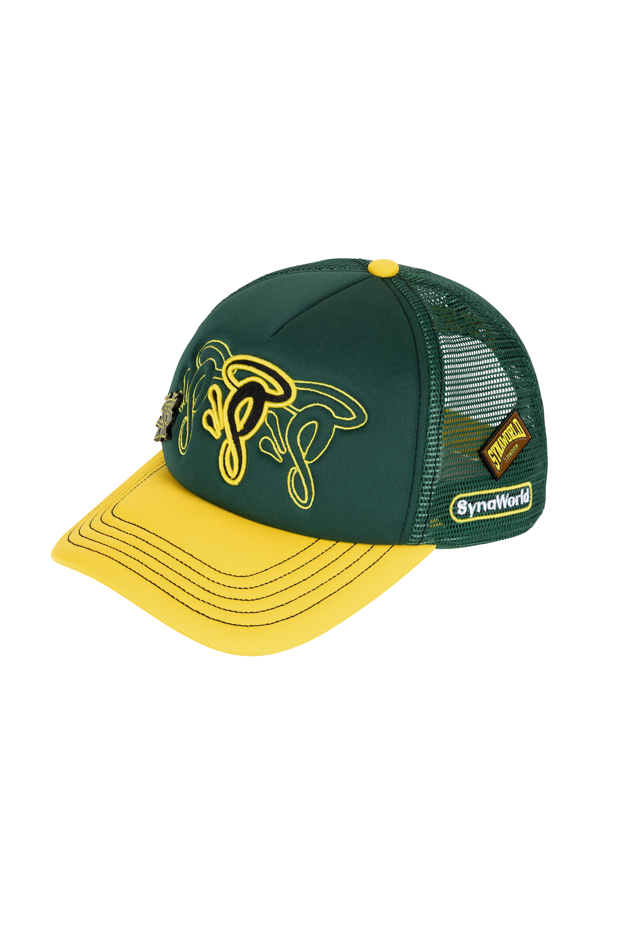 HALO S TRUCKER CAP - GREEN/YELLOW - Image 3