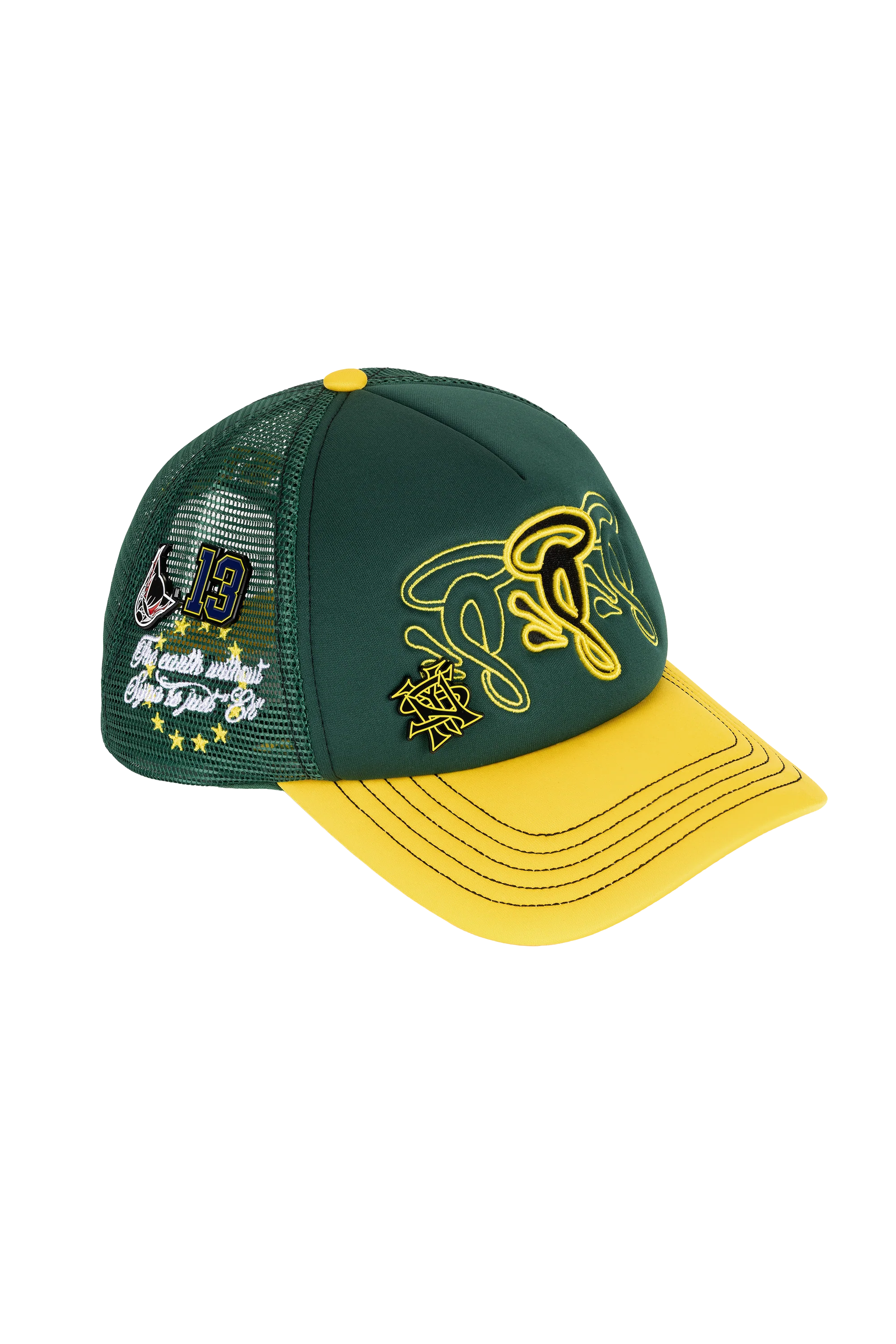 HALO S TRUCKER CAP - GREEN/YELLOW - Image 4