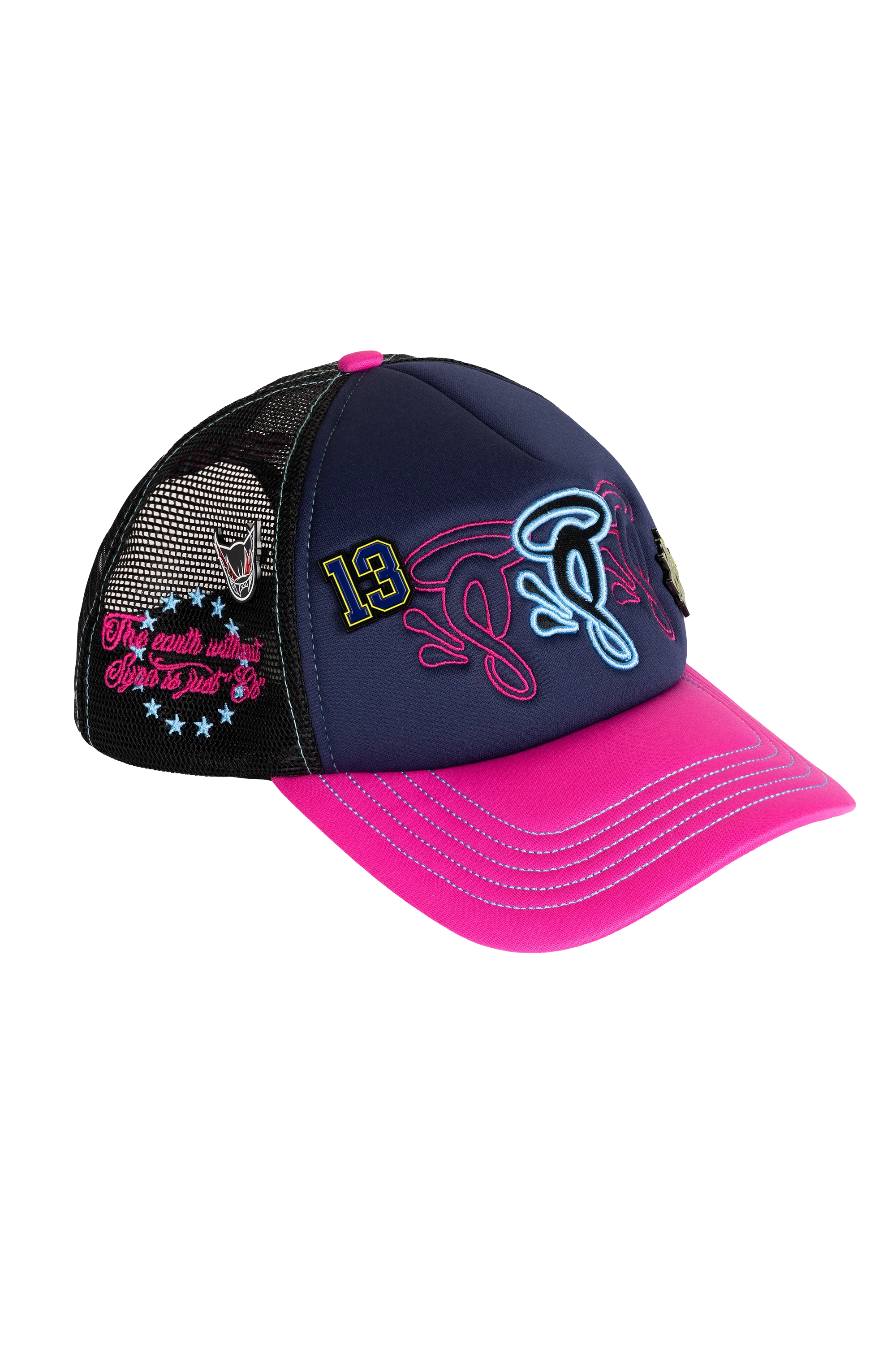HALO S TRUCKER CAP - NAVY/PINK - Image 4