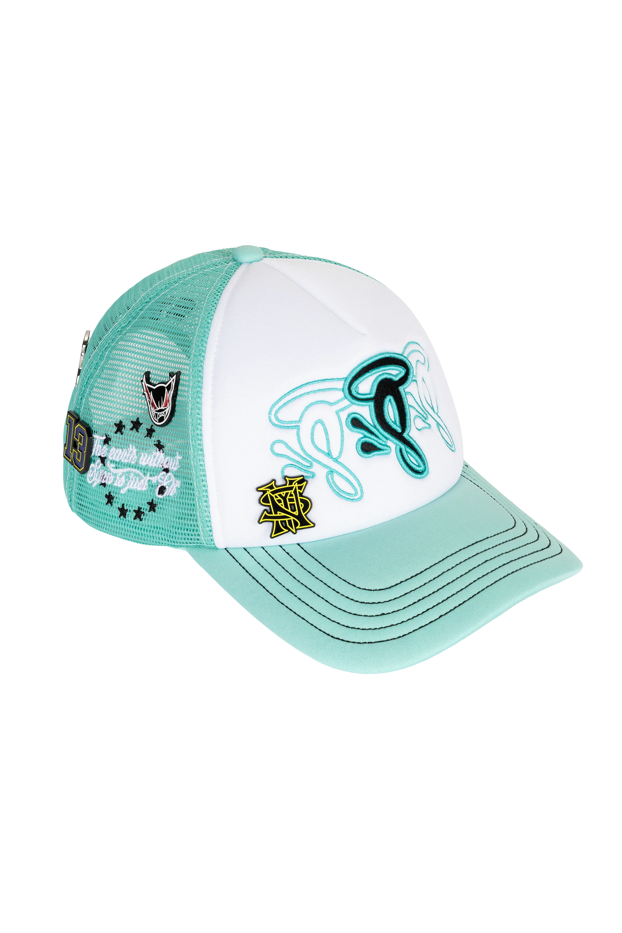 HALO S TRUCKER CAP - WHITE/BLUE - Image 3