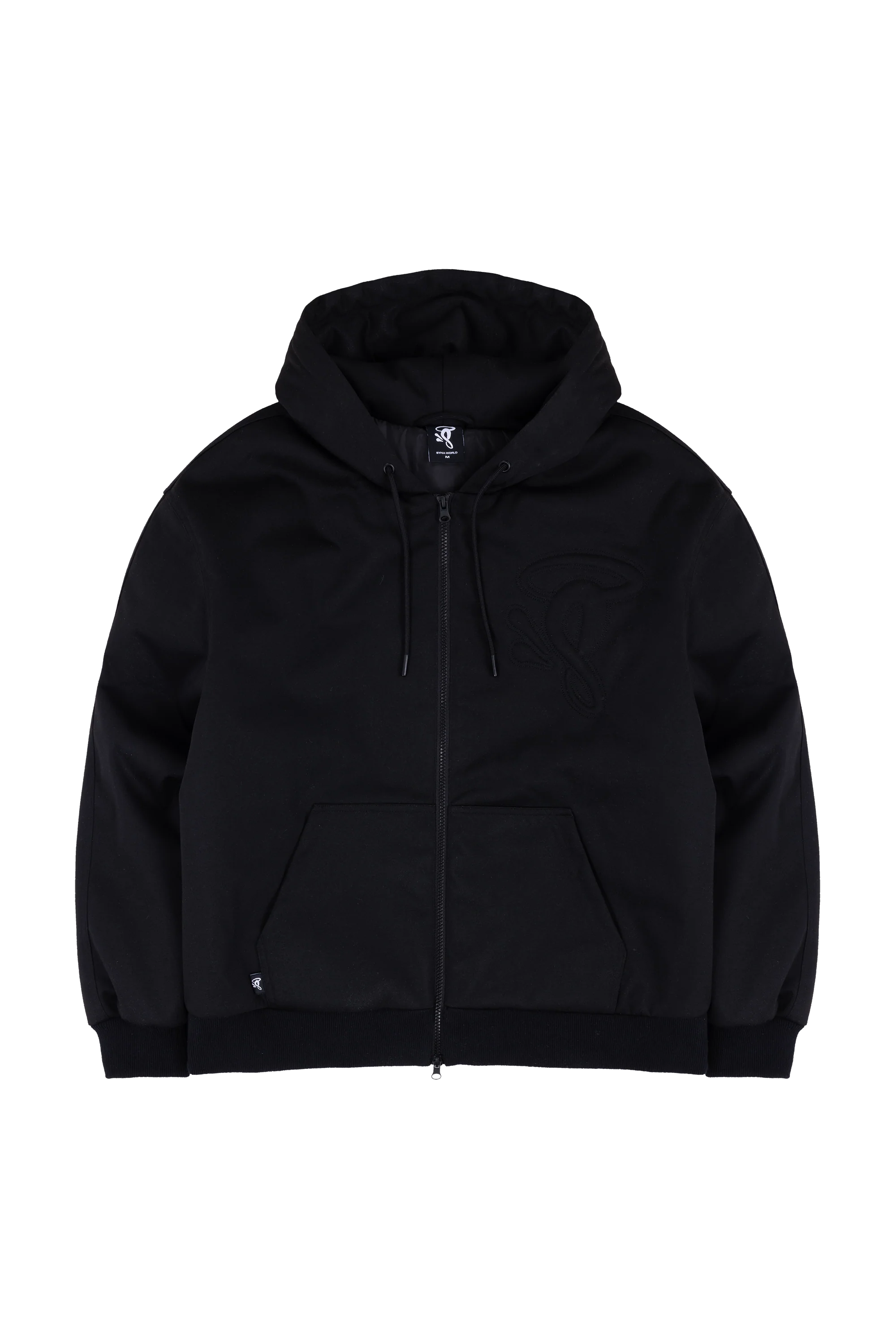 PUFFER HOODIE - BLACK