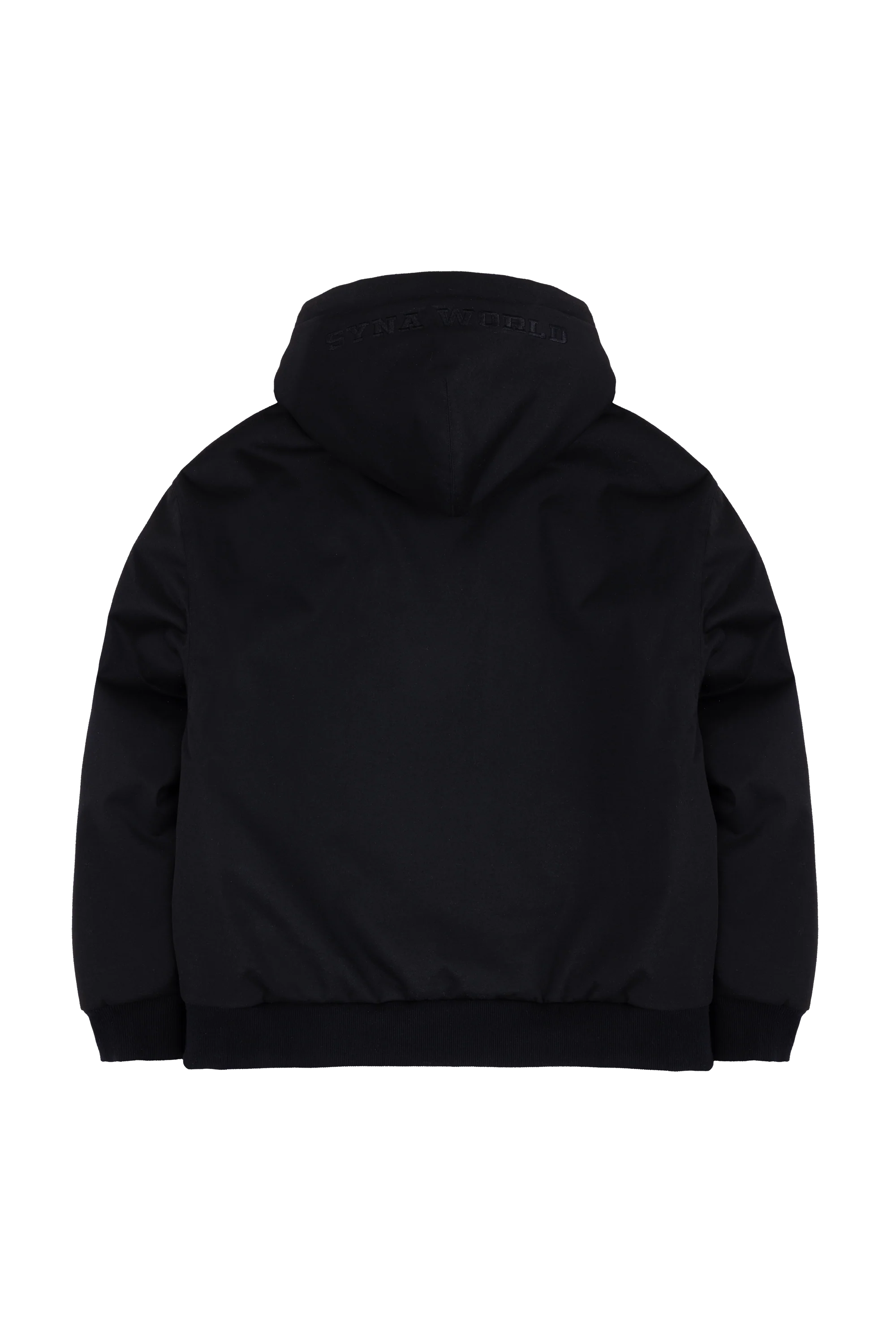 PUFFER HOODIE - BLACK - Image 3