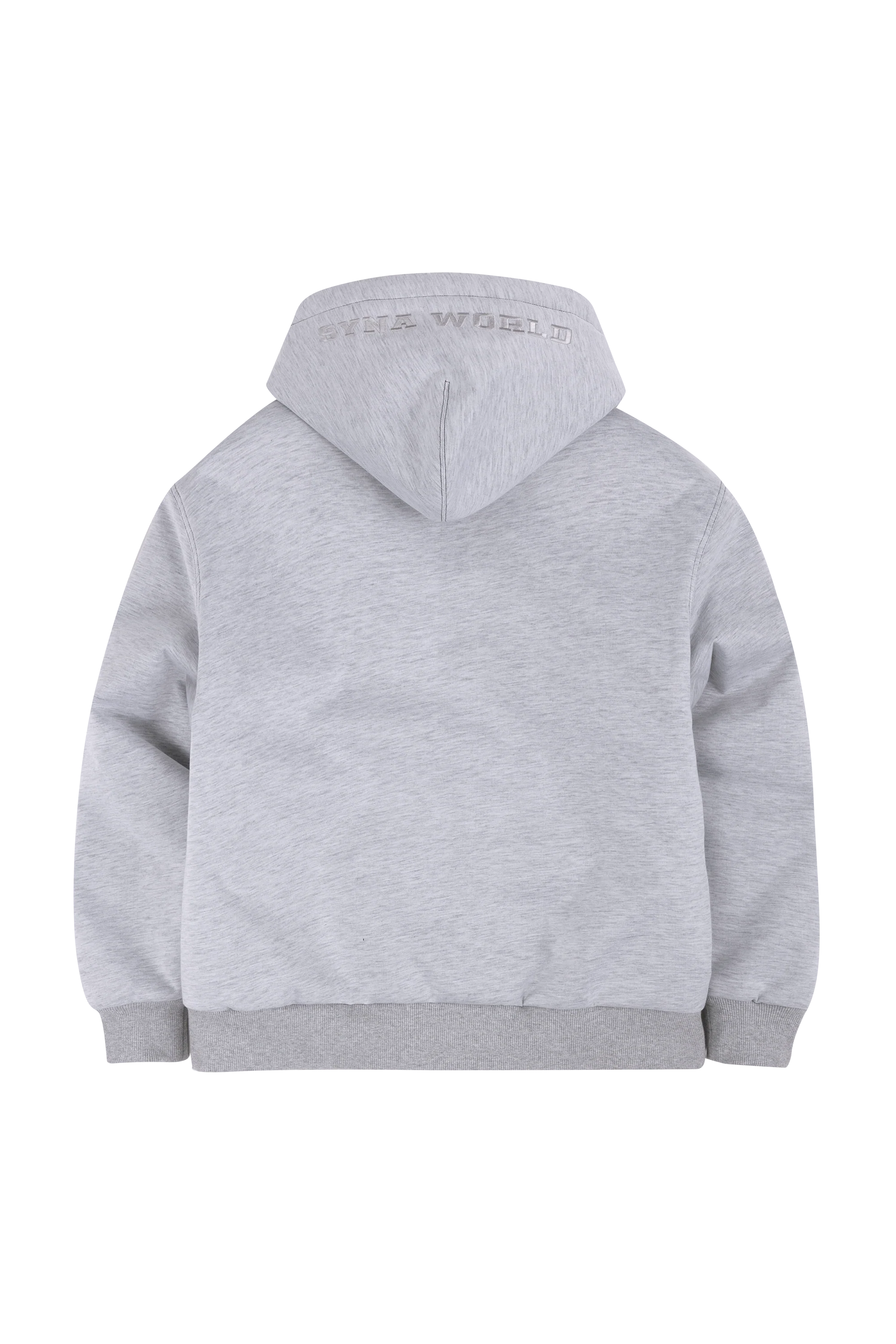PUFFER HOODIE - GREY - Image 3