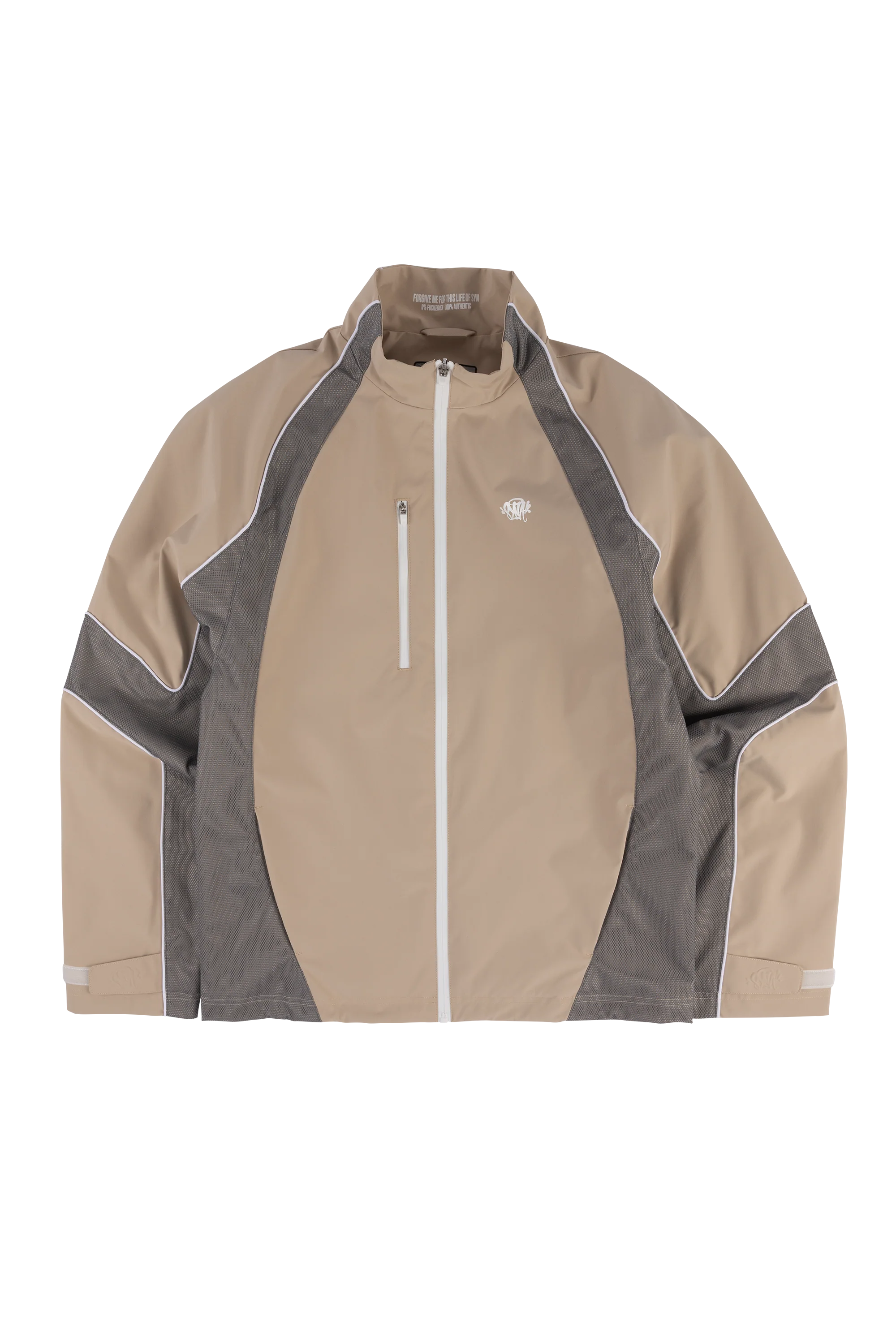 MOTO TRACK JACKET - BEIGE