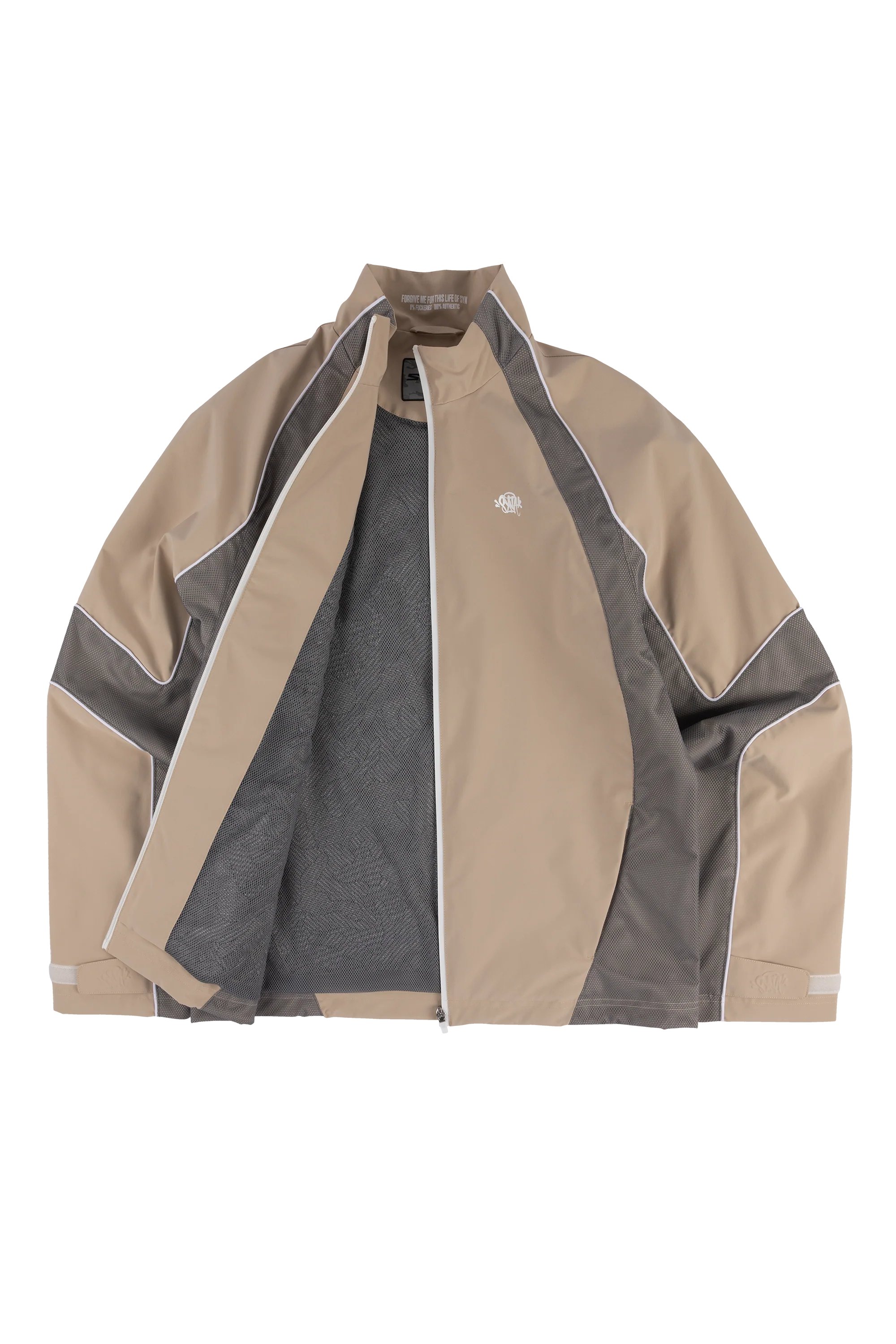 MOTO TRACK JACKET - BEIGE - Image 2