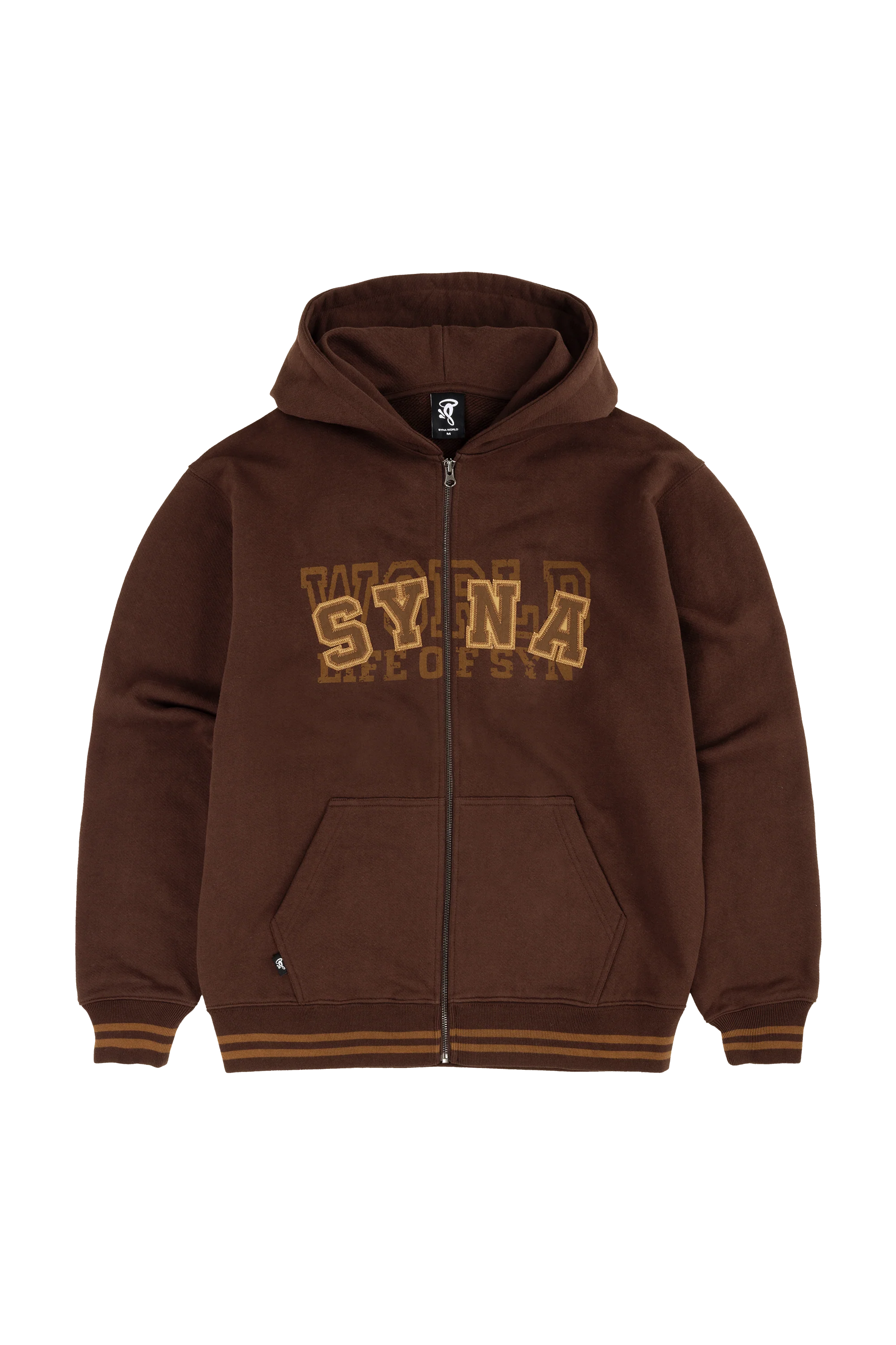 MULTI LOGO HOOD - BROWN