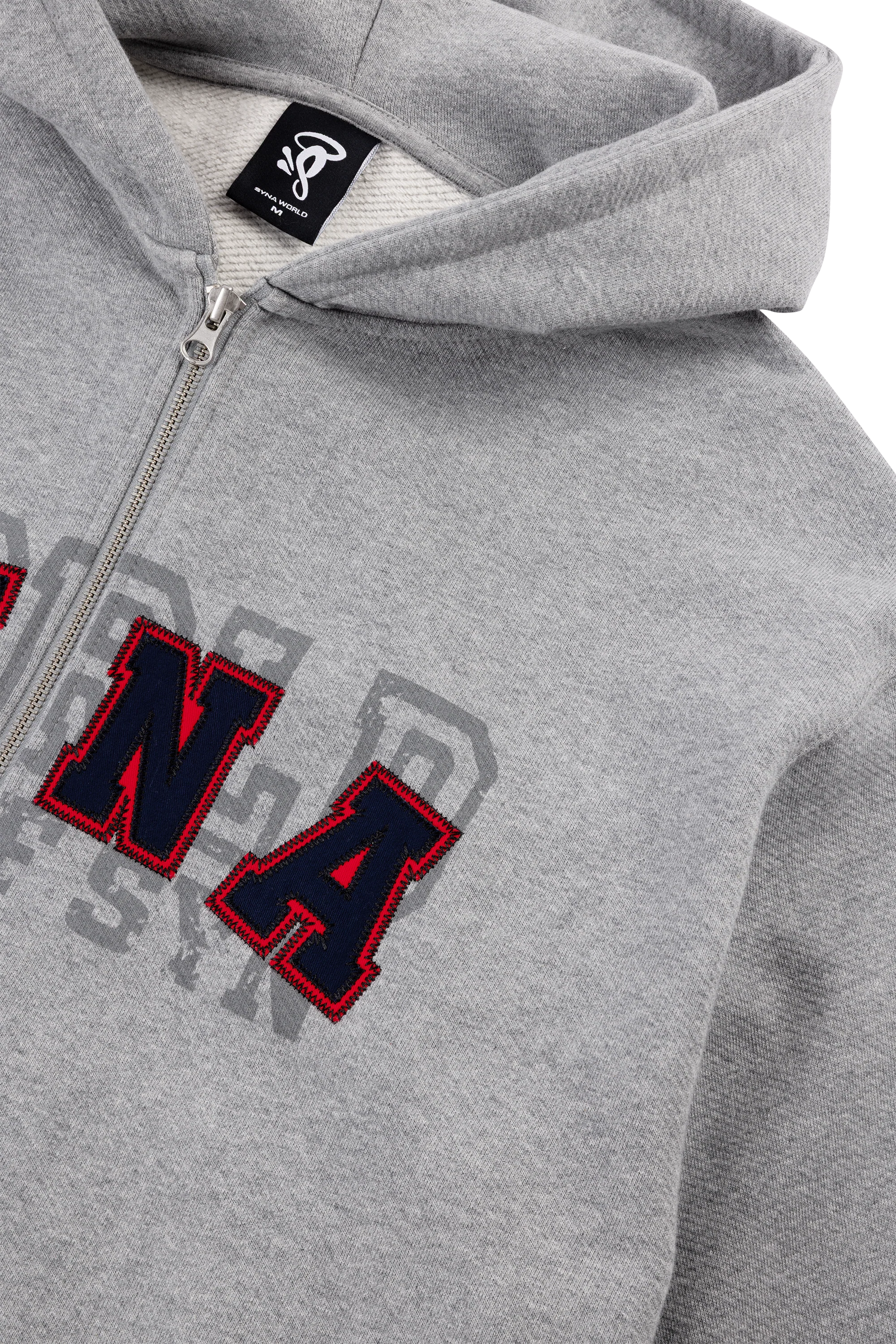 MULTI LOGO HOOD - HEATHER GREY - Image 3