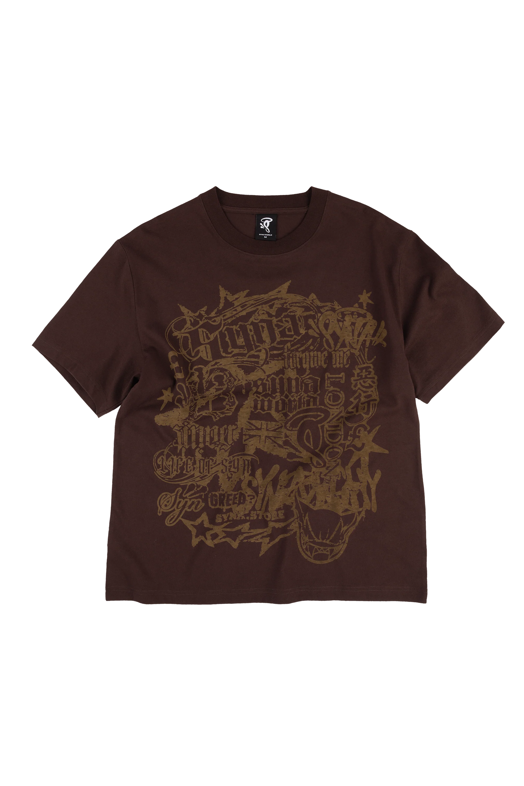 MULTI LOGO TEE - BROWN