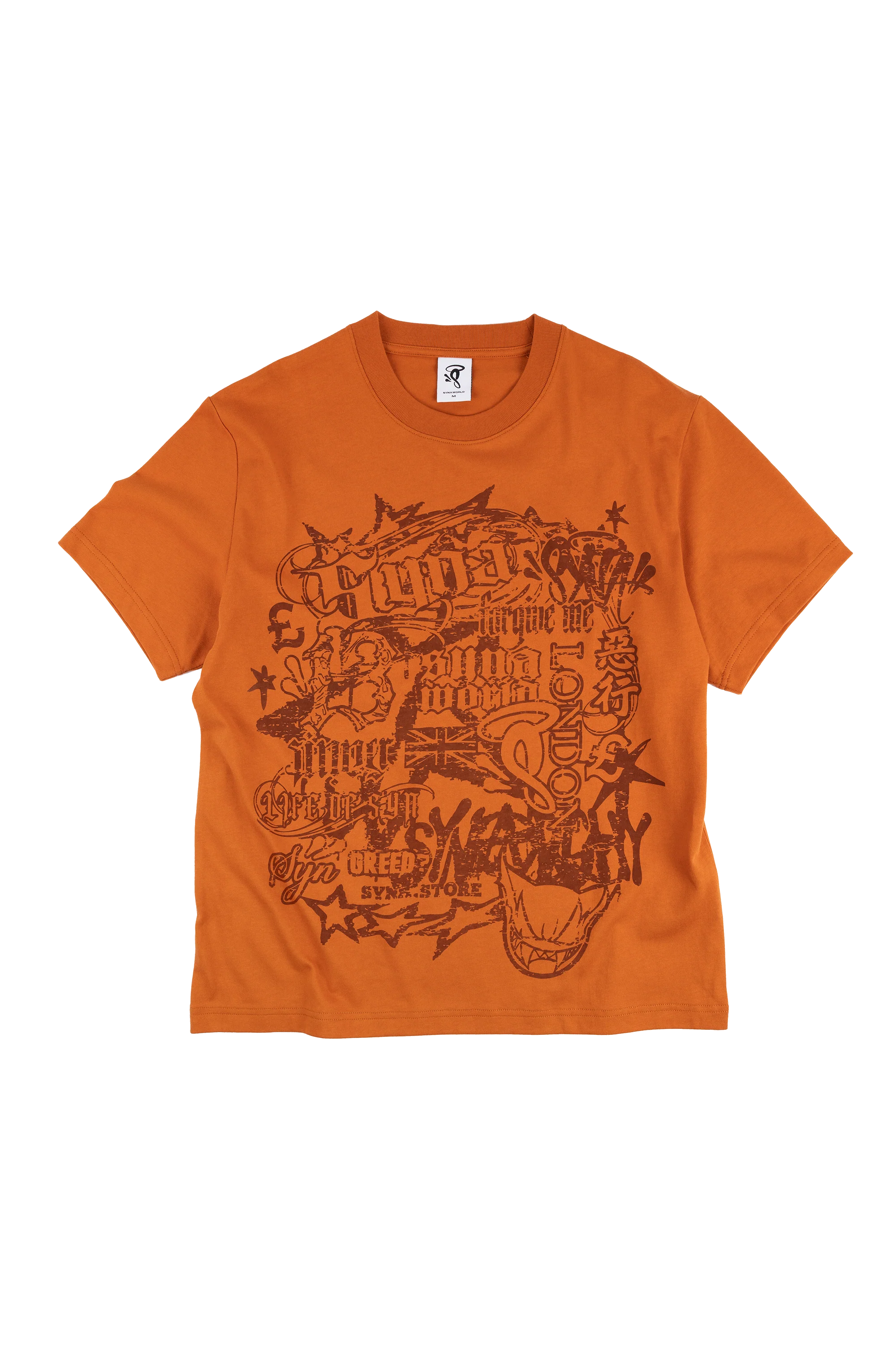 MULTI LOGO TEE - ORANGE