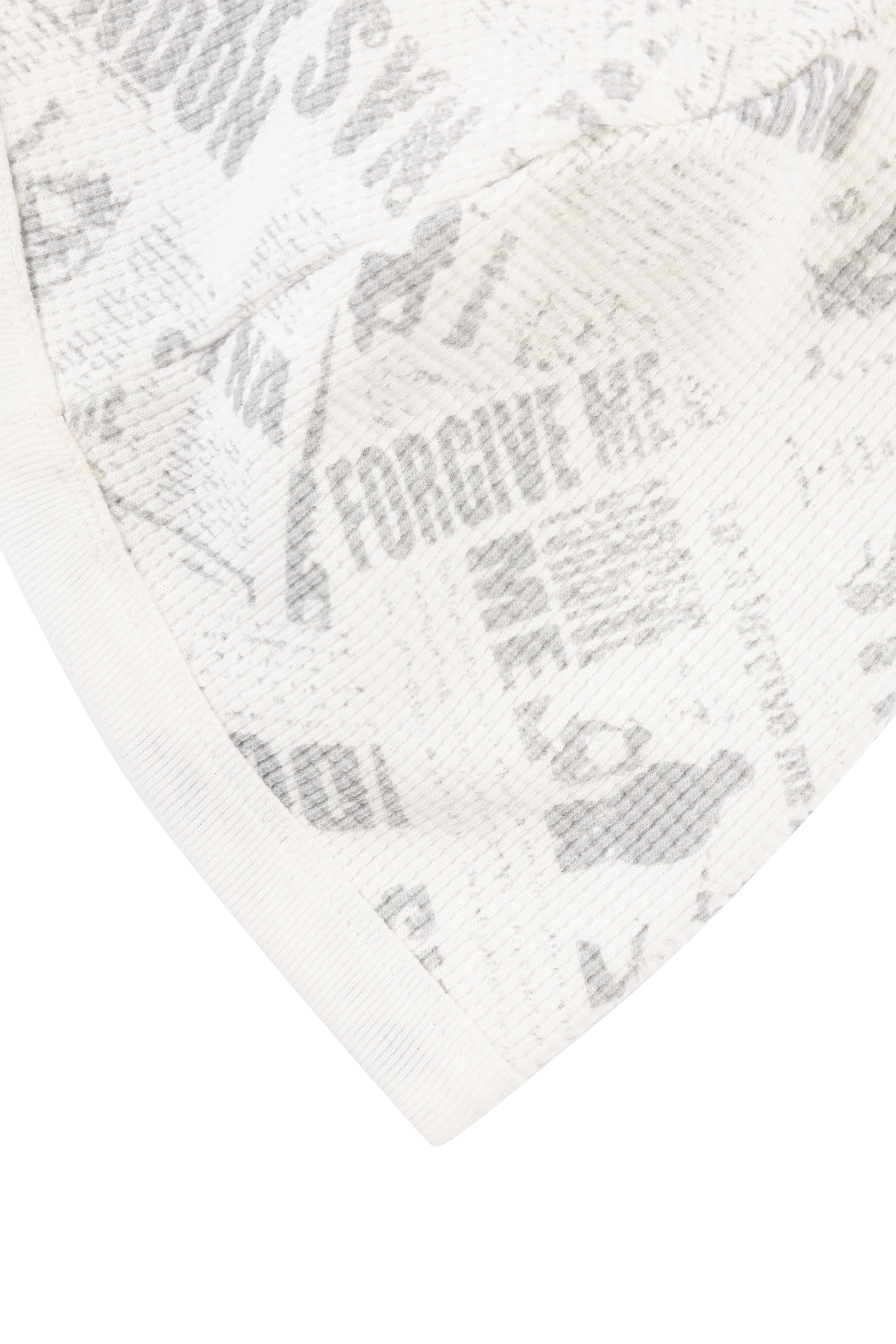 NEWSPAPER WAFFLE BEANIE - WHITE - Image 3