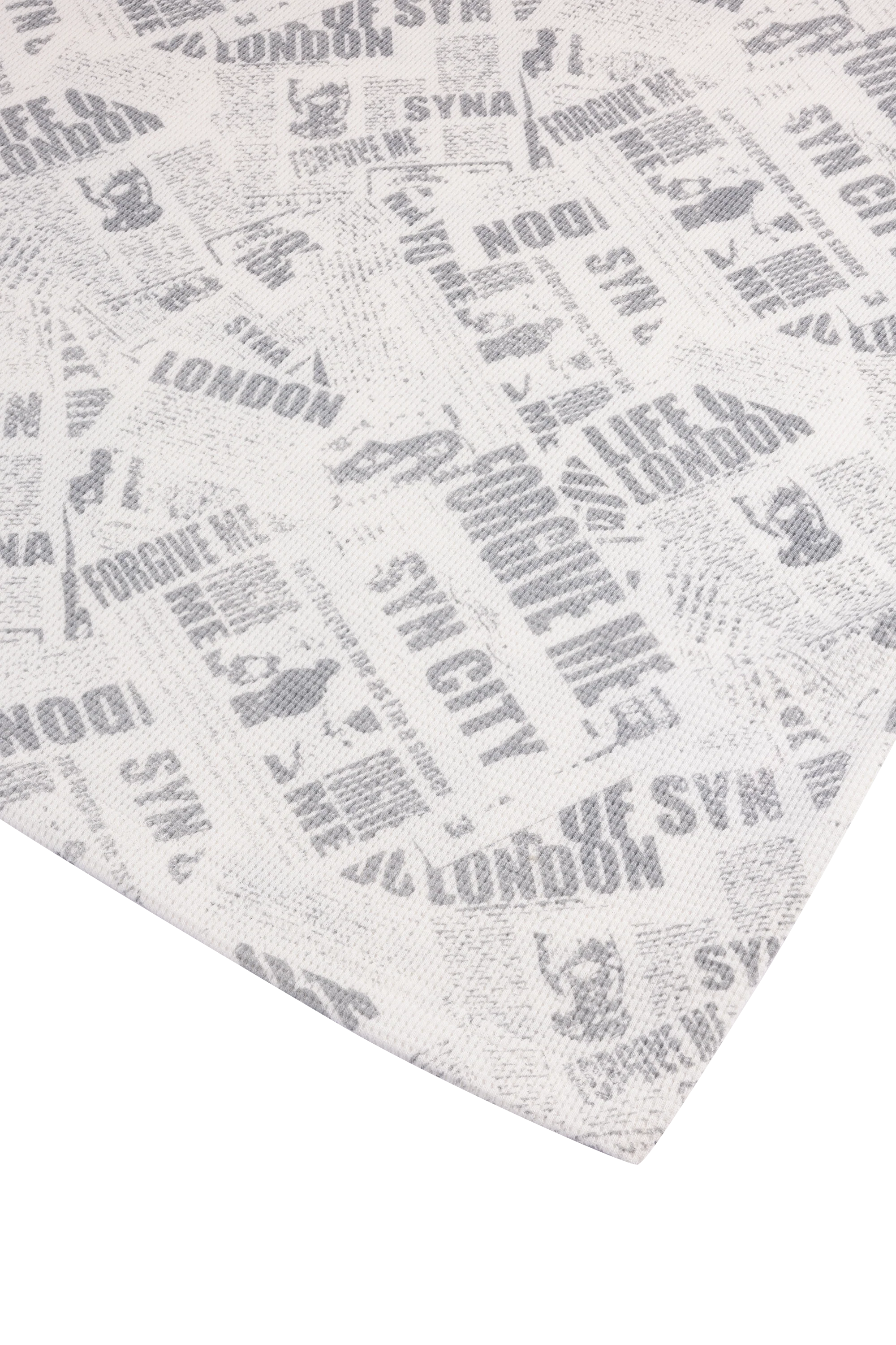 NEWSPAPER WAFFLE LS TEE - WHITE - Image 4