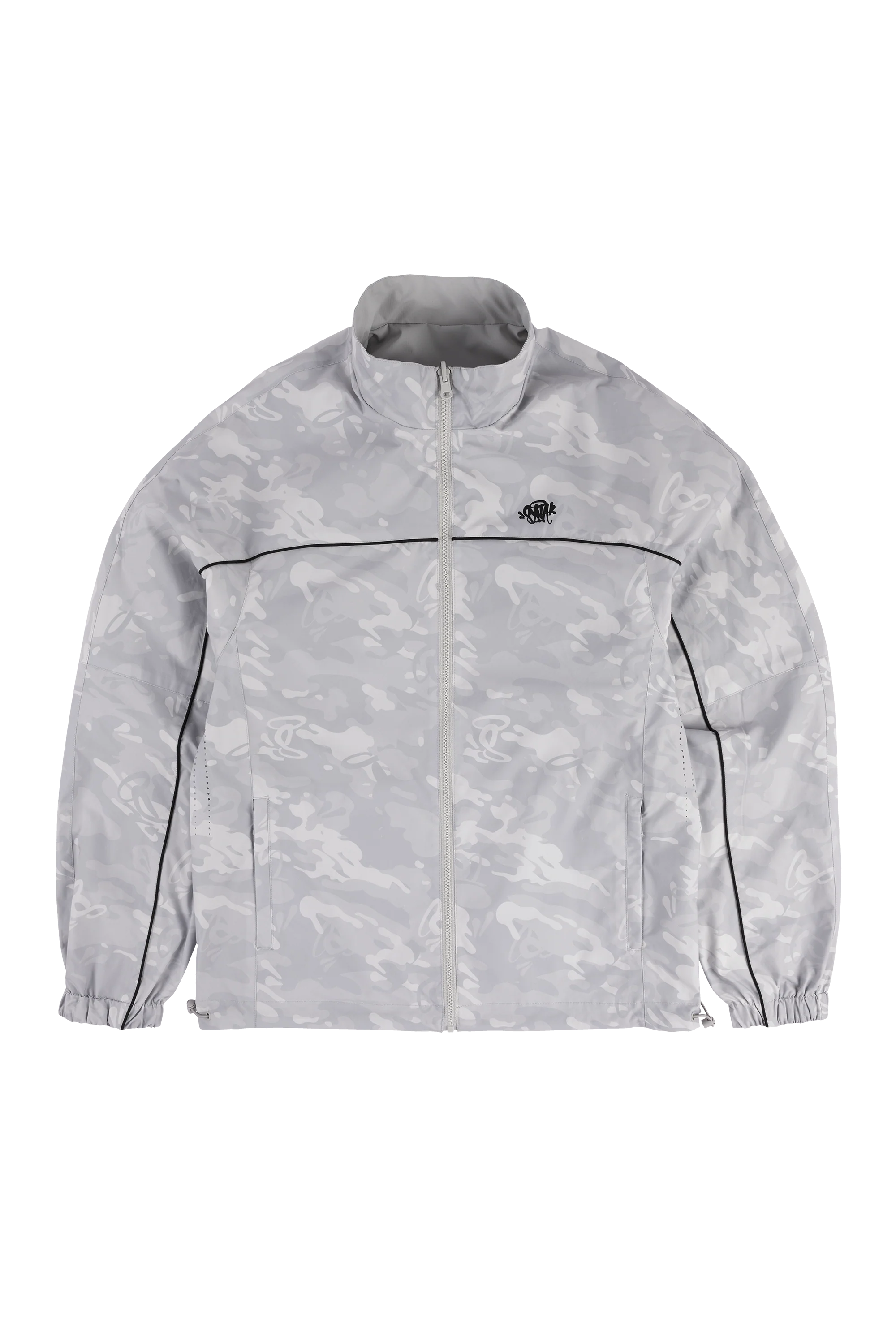 REVERSIBLE BLOCK TRACK JACKET - GREY/CAMO - Image 5