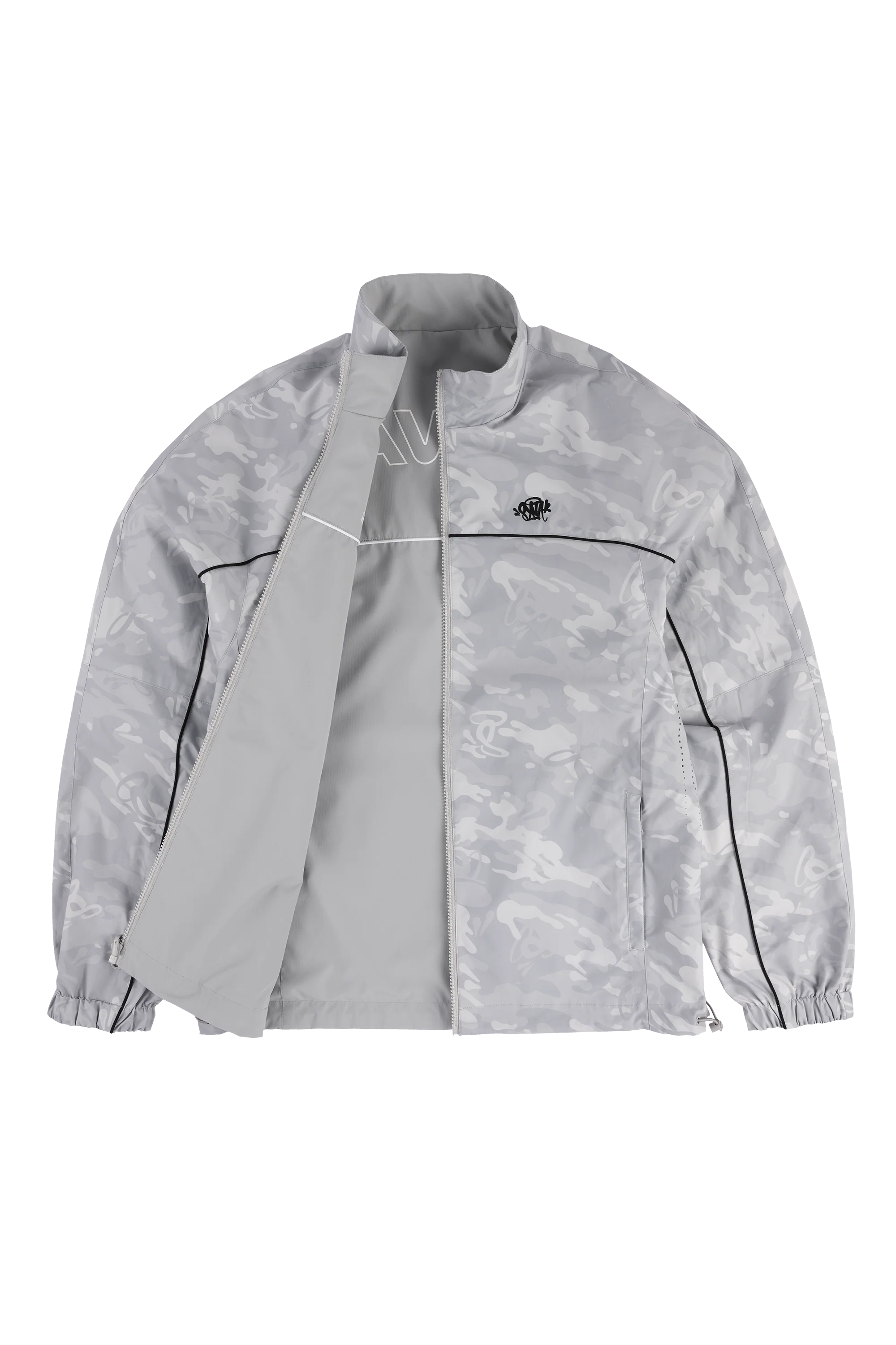 REVERSIBLE BLOCK TRACK JACKET - GREY/CAMO - Image 6