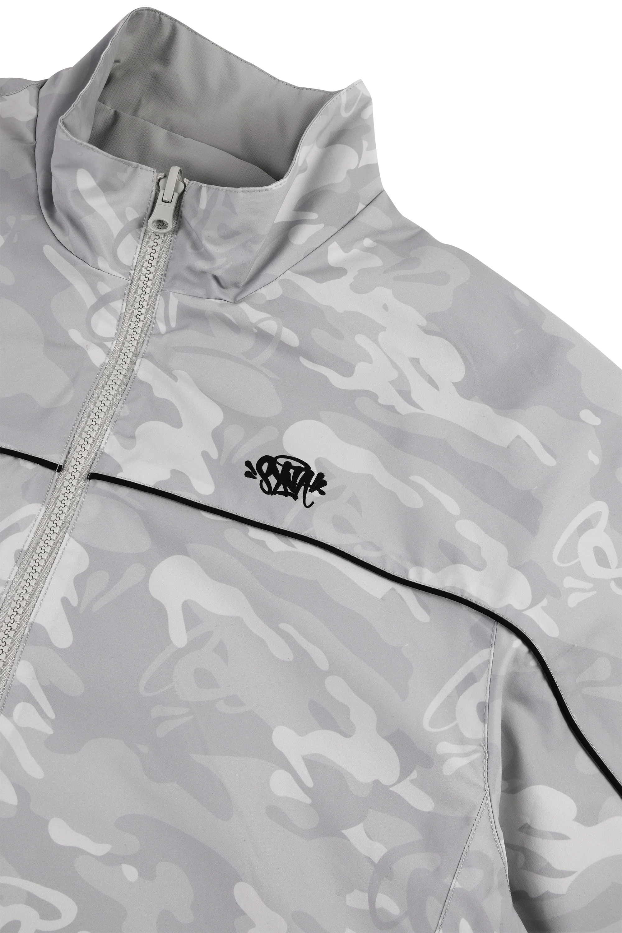 REVERSIBLE BLOCK TRACK JACKET - GREY/CAMO - Image 8