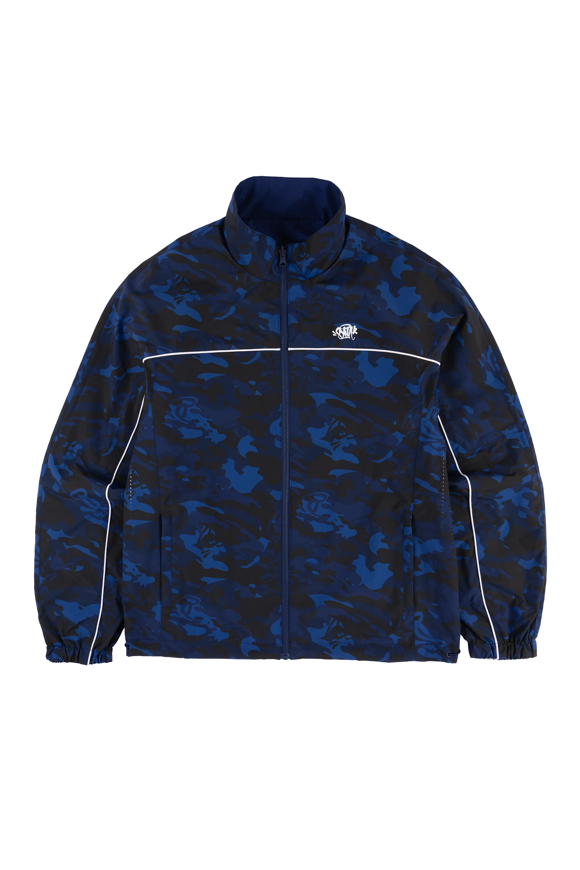 REVERSIBLE BLOCK TRACK JACKET - NAVY/CAMO - Image 5
