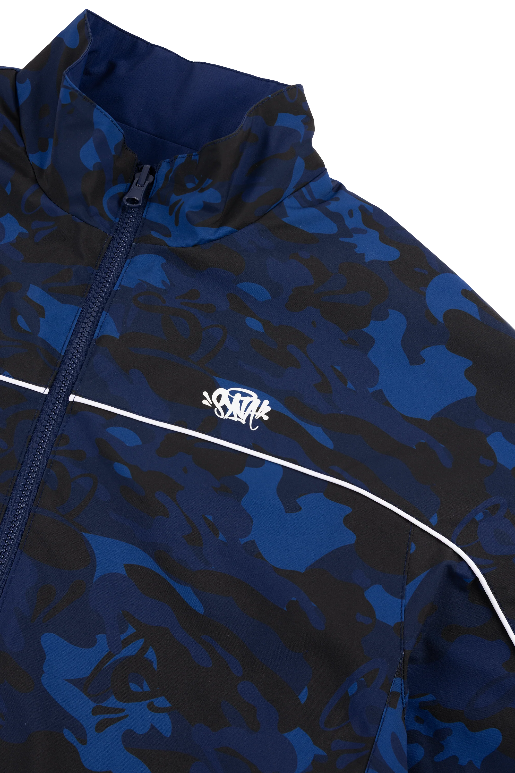 REVERSIBLE BLOCK TRACK JACKET - NAVY/CAMO - Image 8
