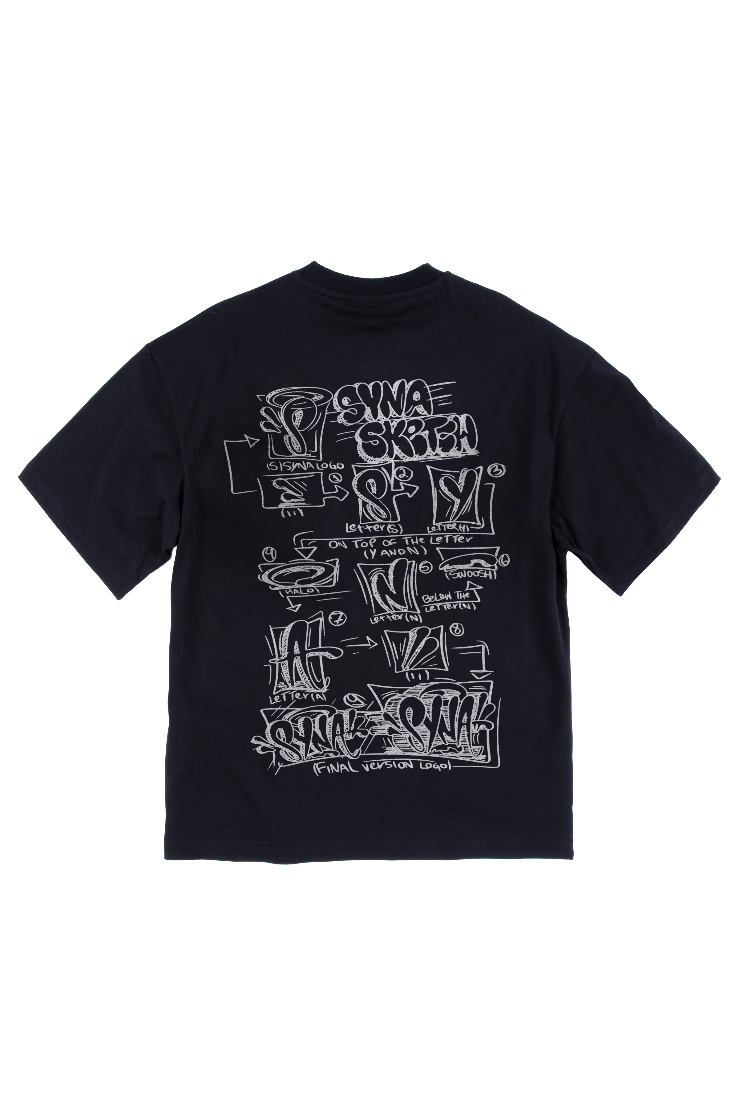 SKETCH LOGO TEE - BLACK - Image 2