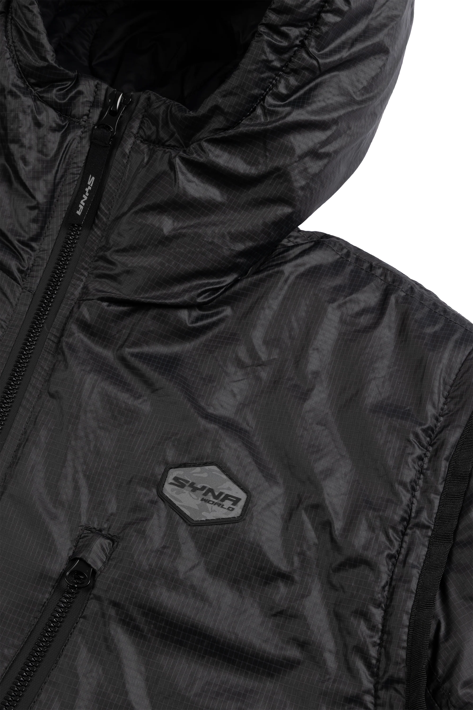 TRANSLUCENT INSULATED JACKET - BLACK - Image 4
