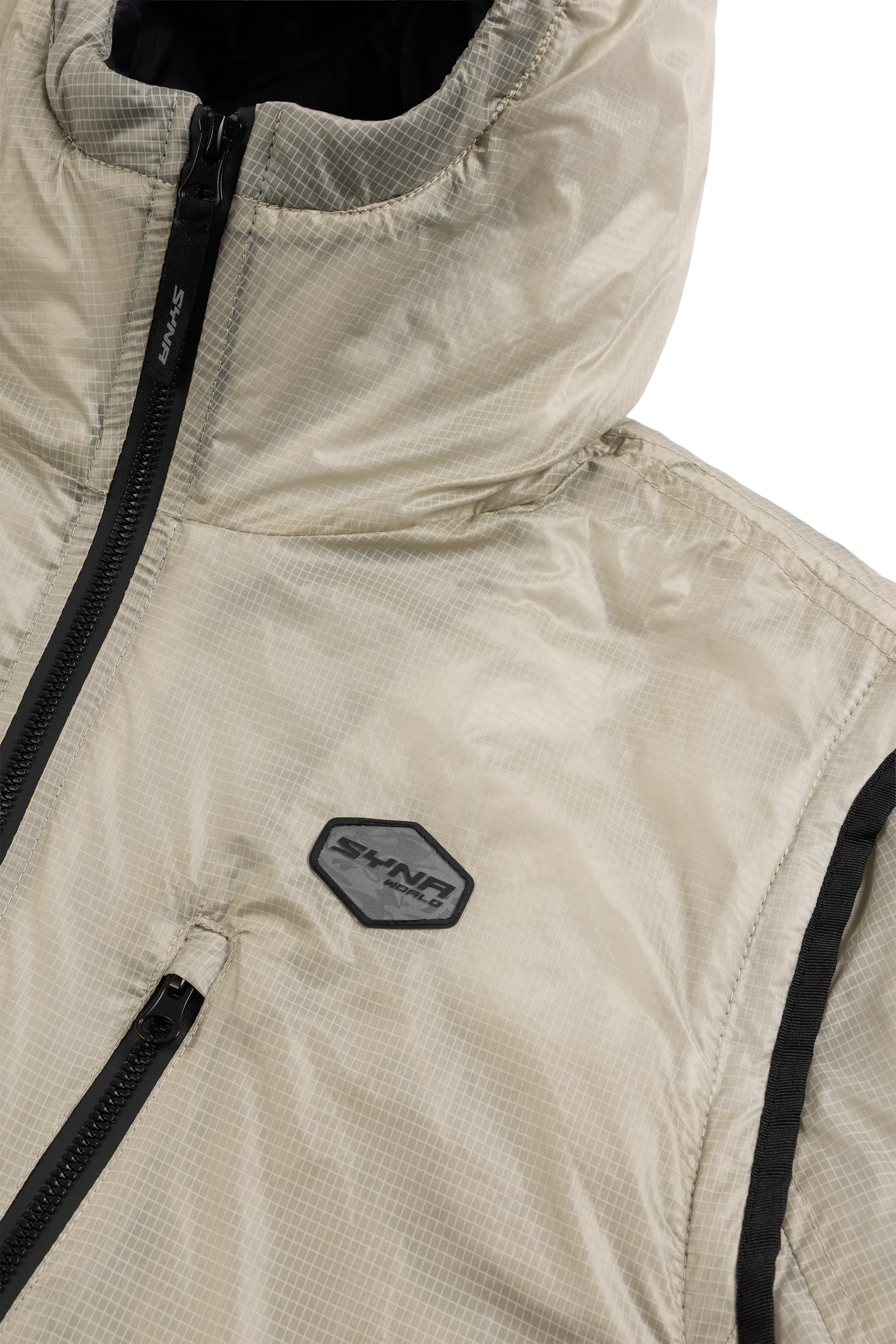 TRANSLUCENT INSULATED JACKET - CREAM - Image 5