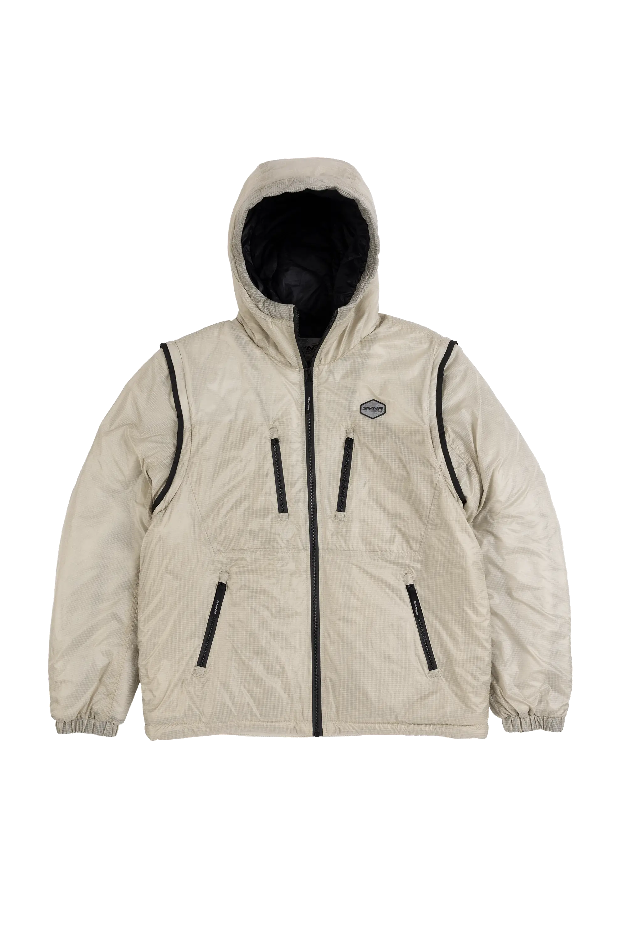 TRANSLUCENT INSULATED JACKET - CREAM - Image 8